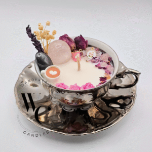 Silver Promise - Tea Cup Candle